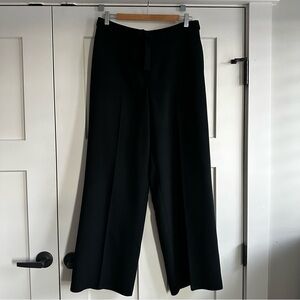 New York & Company Black Trousers Belt Loop with Tie Belt Size 10